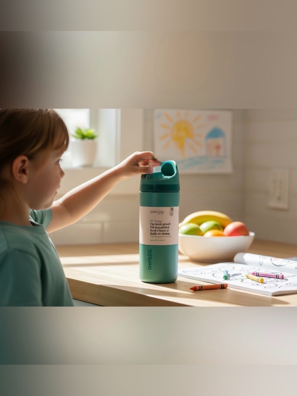 Owala FreeSip Kids water bottle, brand new